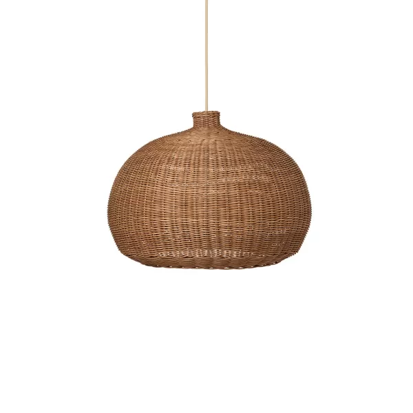 Outlet Ferm Living Abat-Jour Belly Rotin - O 54 Cm - Naturel