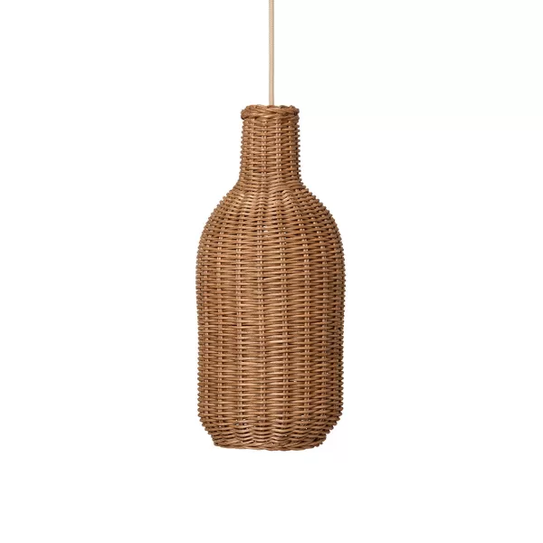 Discount Ferm Living Abat-Jour Suspension Bouteille Rotin - Naturel