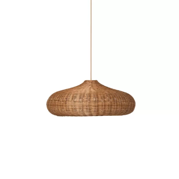 Clearance Ferm Living Abat-Jour Tresse Disc Rotin - O 49.5 Cm - Naturel