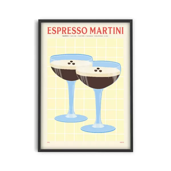 Flash Sale PSTR Studio Affiche Cocktail - Elin Pk - Espresso Martini