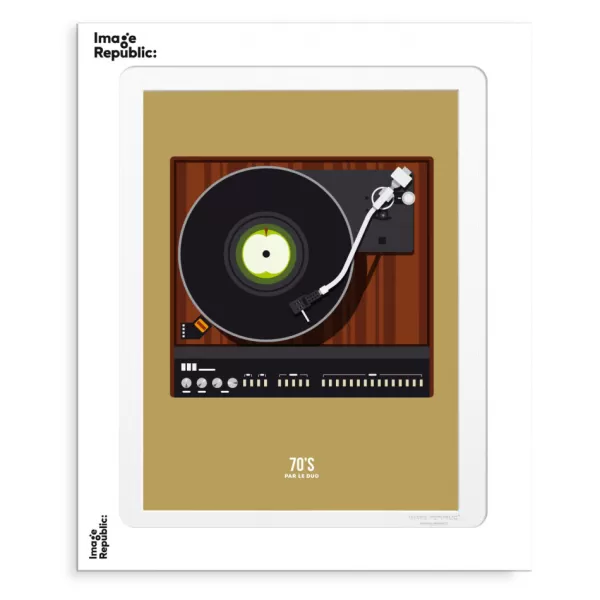 Online Image Republic Affiche Le Duo 80'S Platine - 30 X 40 Cm