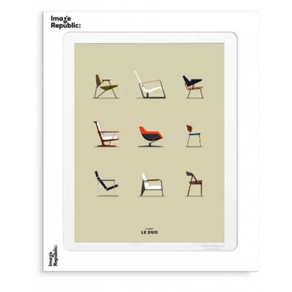 Flash Sale Image Republic Affiche Le Duo Chaises - 30 X 40 Cm