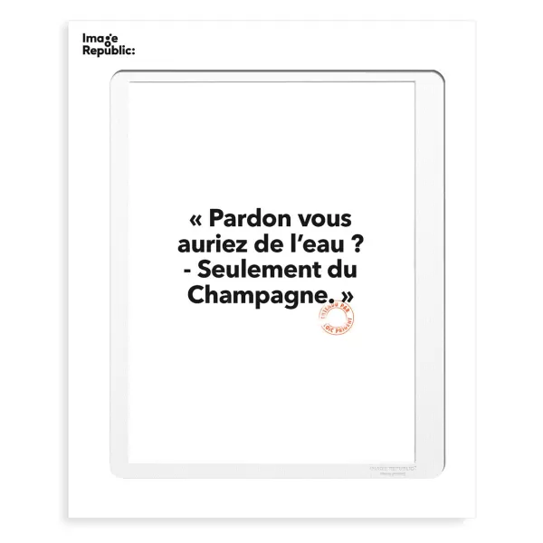 Cheap Image Republic Affiche Loic Prigent Pardon Vous Auriez - 30 X 40 Cm