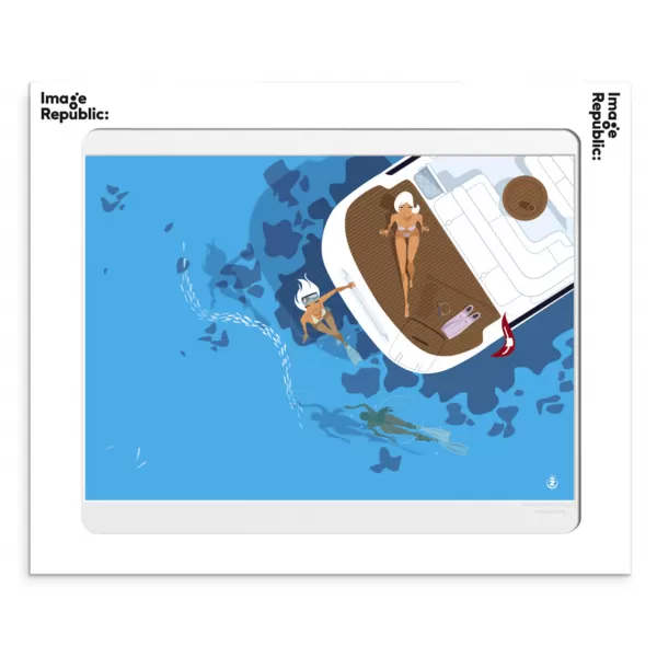 Hot Image Republic Affiche Monsieur Z Love Boat - 40 X 50 Cm