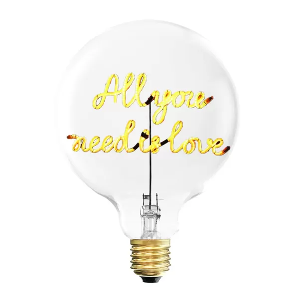 Best Sale Elements Lighting Ampoule All You Need Is Love E27 - Ambre