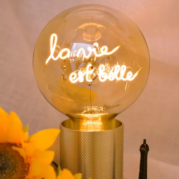 Discount Elements Lighting Ampoule La Vie Est Belle E27 - Ambre