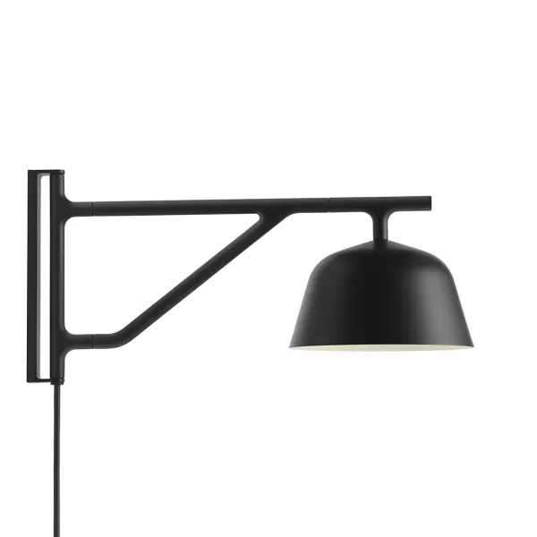 Clearance Muuto Applique Murale Ambit L37 - Noire