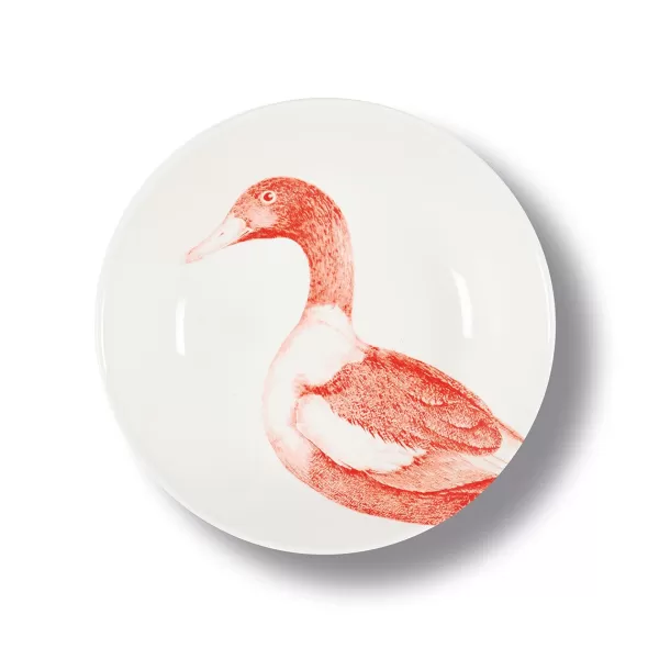 Online Sélectionné par Fleux Assiette Creuse Canard En Porcelaine - O 20 Cm