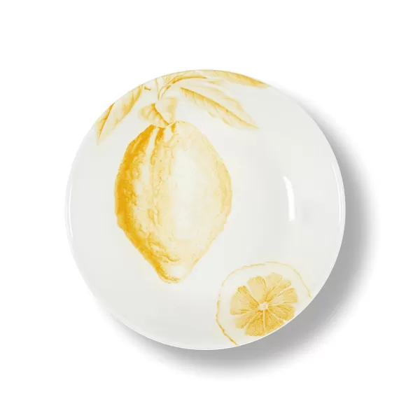 Store Sélectionné par Fleux Assiette Creuse Citron En Porcelaine - O 20 Cm