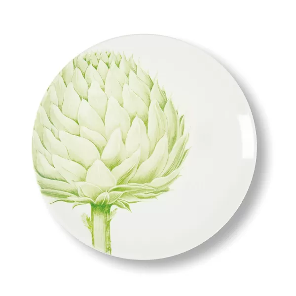 New Sélectionné par Fleux Assiette Plate Artichaut En Porcelaine - O 27 Cm