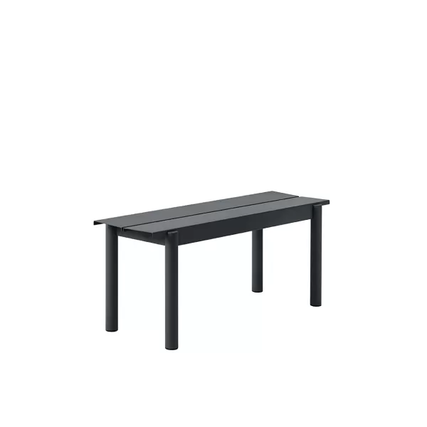 Flash Sale Muuto Banc Linear Steel Black - 110 X 34 Cm