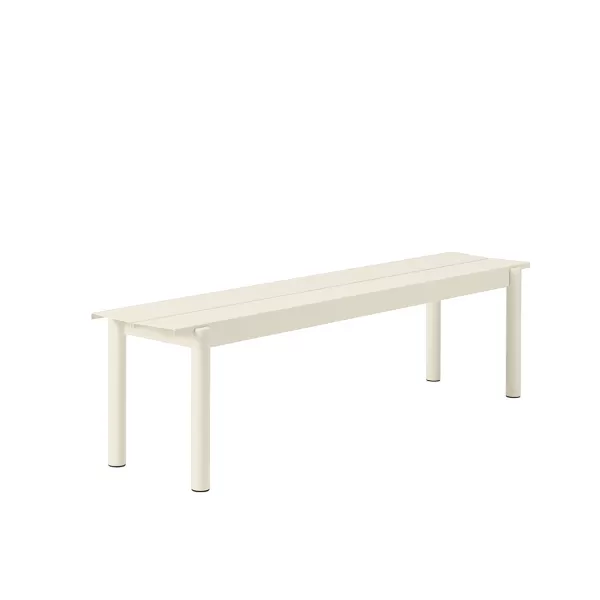 Fashion Muuto Banc Linear Steel Off-White - 170 X 34 Cm