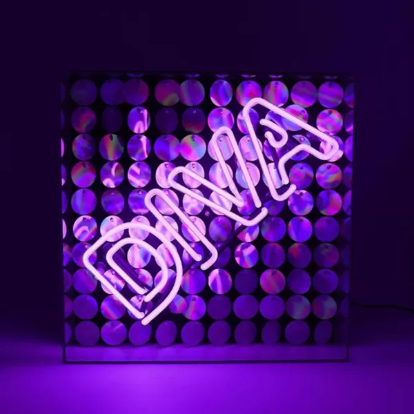 New Sélectionné par Fleux Boite Acrylique Neon - Diva - Violet