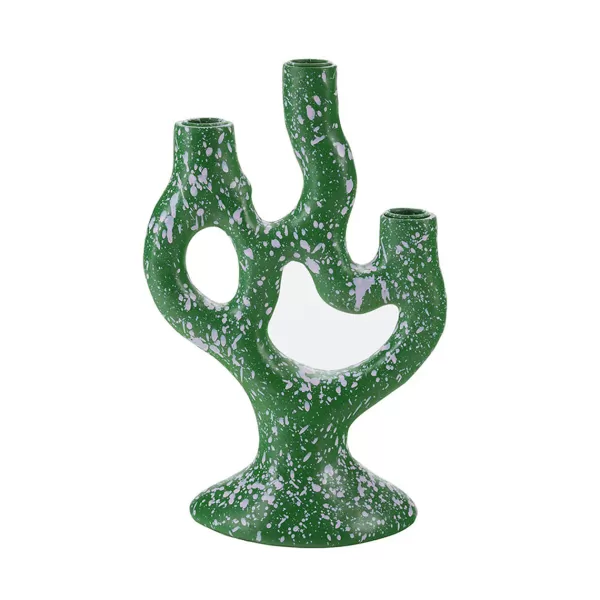 Discount Sélectionné par Fleux Bougeoir Tachete - H 30 Cm - Vert