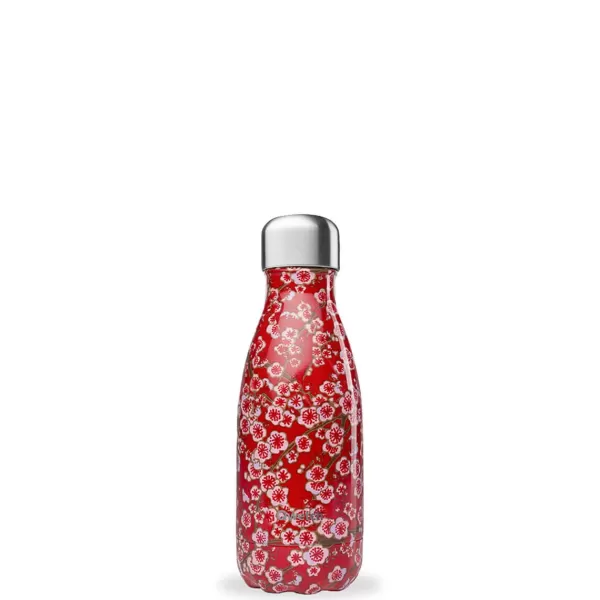 Best Sale Qwetch Bouteille Isotherme 260 Ml Flowers Rouge