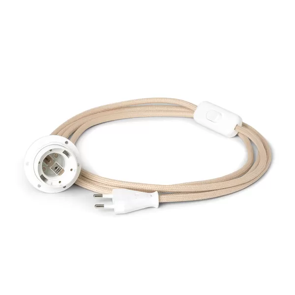 Cheap Ferm Living Cable Fiche Prise Et Interrupteur Pour Applique - 2,65 M - Tissu Sable
