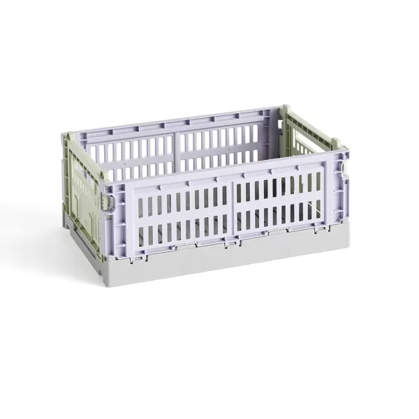 Discount Hay Caisse Crate Mix S - Lavande / Vert