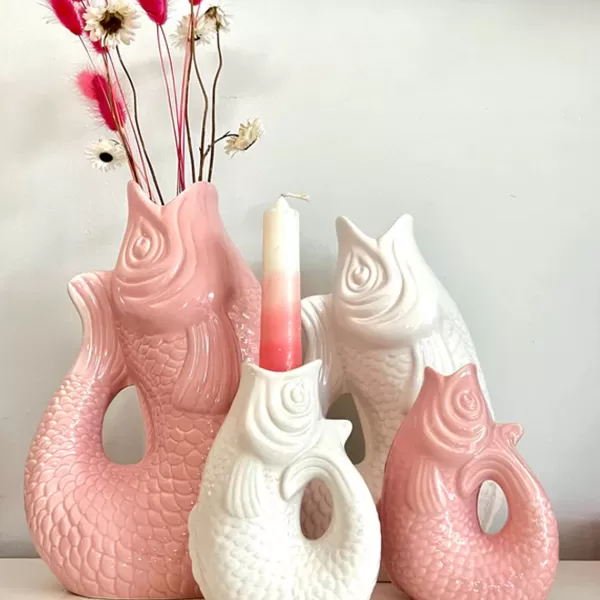 Outlet Sélectionné par Fleux Carafe / Vase Monsieur Carafon Poisson - Rose