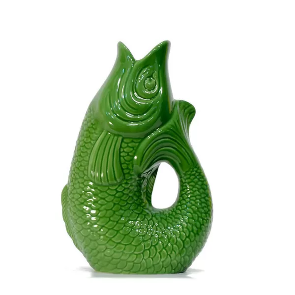 Shop Sélectionné par Fleux Carafe / Vase Monsieur Carafon Poisson - Vert Bay