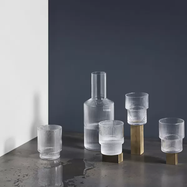 Fashion Ferm Living Carafe Ripple Transparent