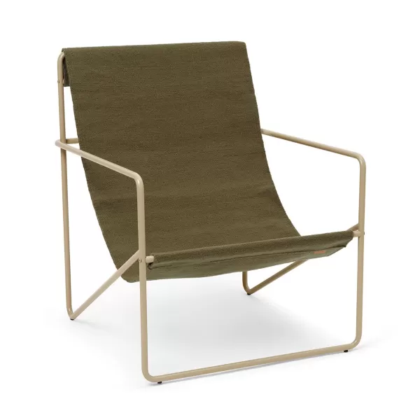 Outlet Ferm Living Chaise Lounge Desert Cashmere / Olive