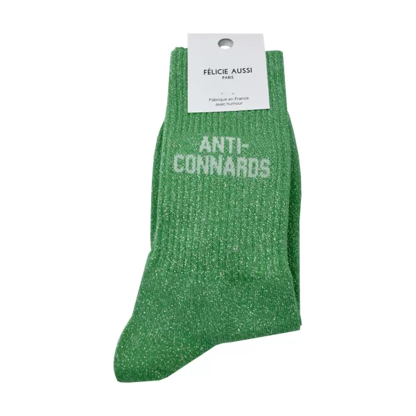 Best Félicie Aussi Chaussettes Anti-Connards A Paillettes 36/40 - Vert