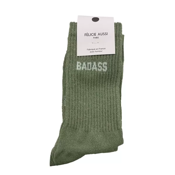 Flash Sale Félicie Aussi Chaussettes Badass A Paillettes 36/40 - Olive