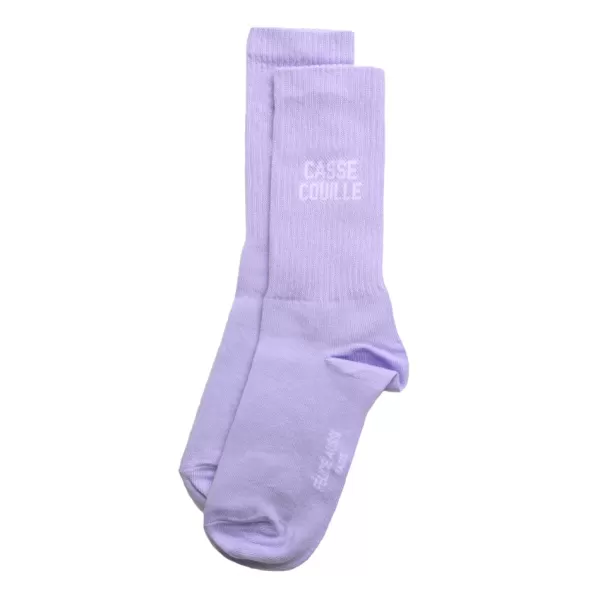 Shop Félicie Aussi Chaussettes Casse Couille 36/40 - Mauve