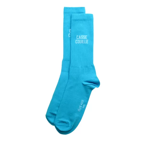 Shop Félicie Aussi Chaussettes Casse Couille 40/45 - Turquoise