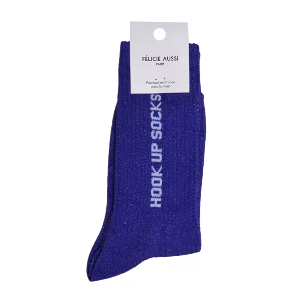 Cheap Félicie Aussi Chaussettes Hook Up Socks Paillettes 36/40 - Bleu