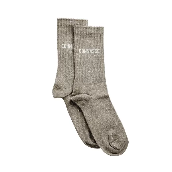 New Félicie Aussi Chaussettes Paillettes Connasse 36/40 - Gris