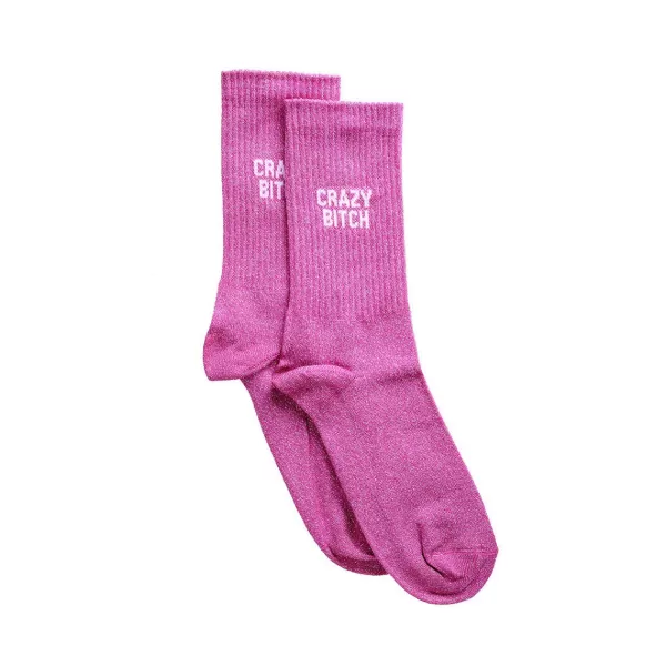 Cheap Félicie Aussi Chaussettes Paillettes Crazy Bitch 36/40 - Rose