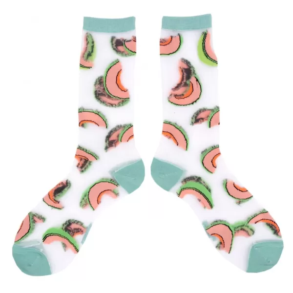 New Coucou Suzette Chaussettes Transparentes Melons