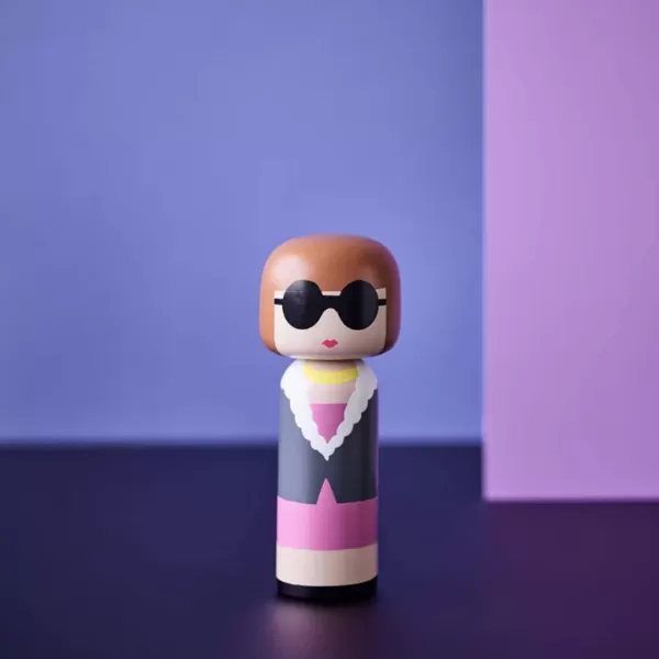 Discount Lucie Kaas Figurine En Bois Kokeshi Sketch.Inc Anna - 14.5 Cm