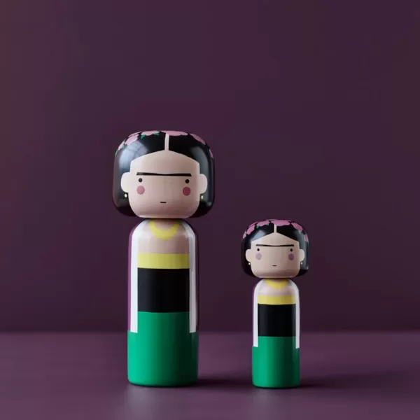 Sale Lucie Kaas Figurine En Bois Kokeshi Sketch.Inc Frida