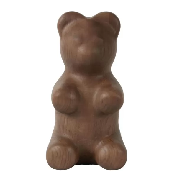 Sale BoyHood Figurine Ours En Guimauve - Chene Fume - H 23Cm