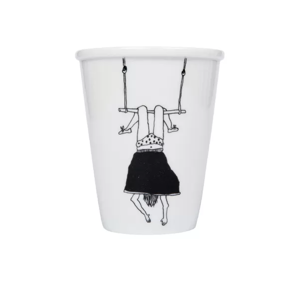 Shop Helen B Gobelet Fille Au Trapeze En Porcelaine