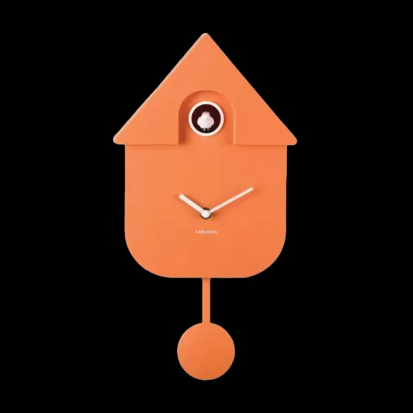 Shop Sélectionné par Fleux Horloge Modern Cuckoo - Orange