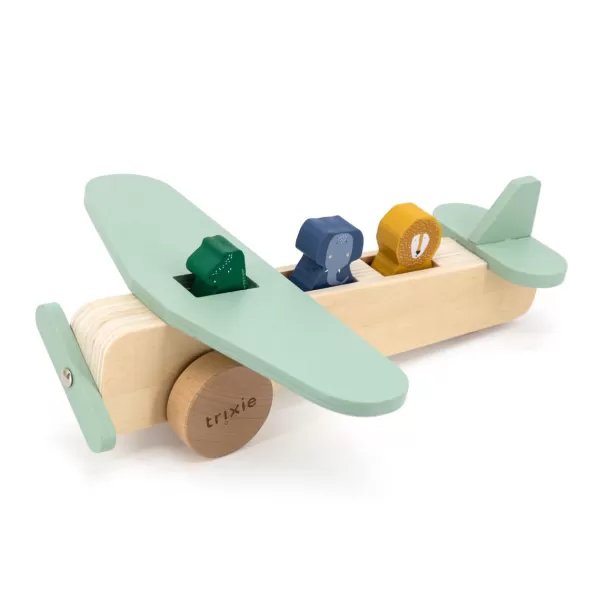 Sale Trixie Jouet Avion Animaux En Bois