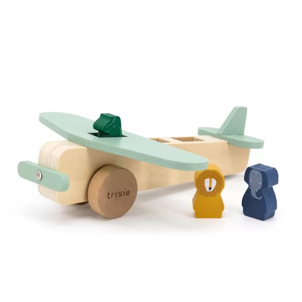 Sale Trixie Jouet Avion Animaux En Bois