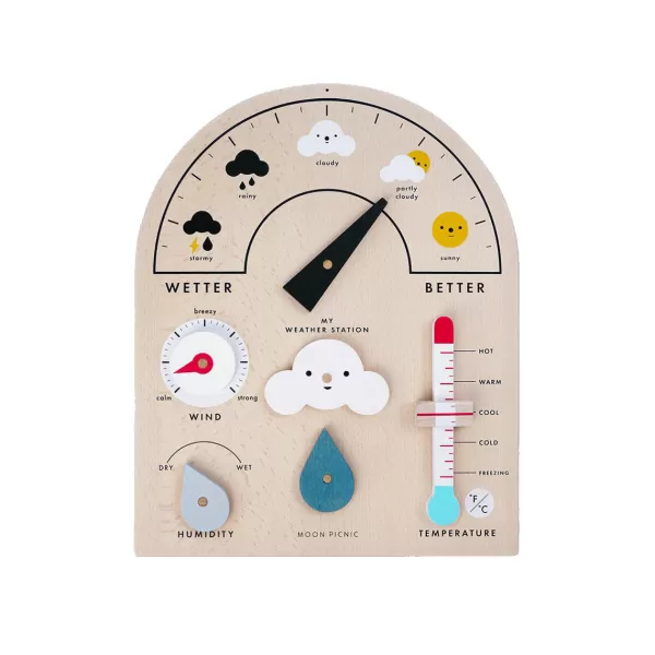 New Moon Picnic Jouet Ma Station Meteo En Bois