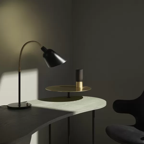 New And Tradition Lampe De Table Bellevue - Noir & Laiton