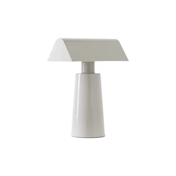 Clearance And Tradition Lampe De Table Caret Mf1 H 22Cm - Gris Soie