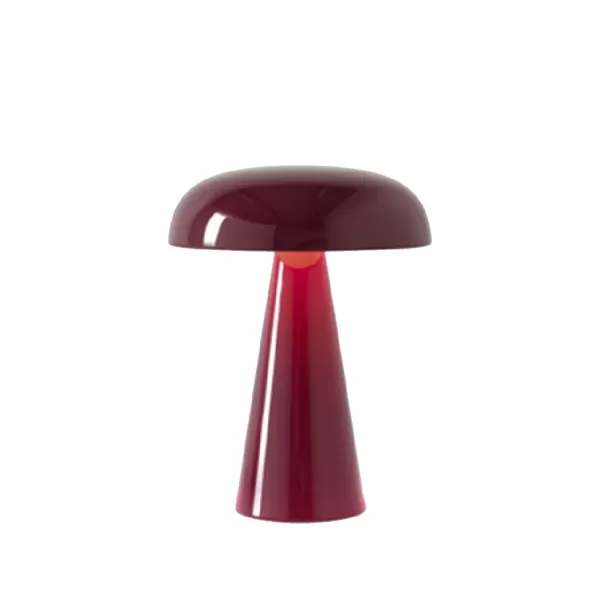 Best Sale And Tradition Lampe De Table Como Sc53 Sans Fil - Rouge Marron