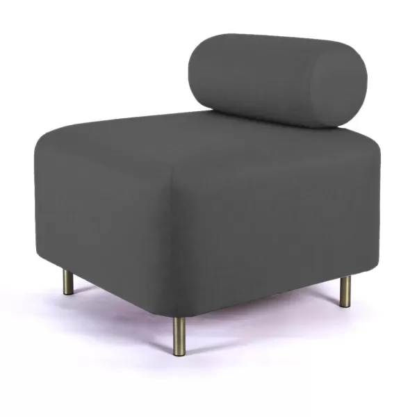 Best ENOstudio Ottoman Bovari Velours Gris Riviera 95