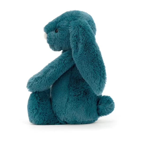 Outlet Jellycat Peluche Lapin Bashful - H 18 Cm - Mineral Bleu