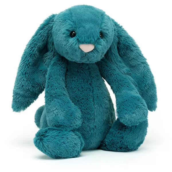 Best Jellycat Peluche Lapin Bashful - H 31 Cm - Bleu Mineral