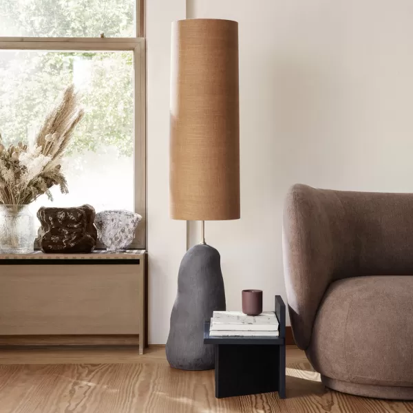 Best Sale Ferm Living Pied De Lampe Hebe En Ceramique - H 100 Cm - Noir