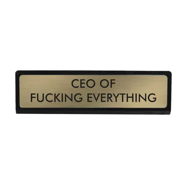 Best Sale Sélectionné par Fleux Plaque De Bureau Ceo Of Fucking Everything