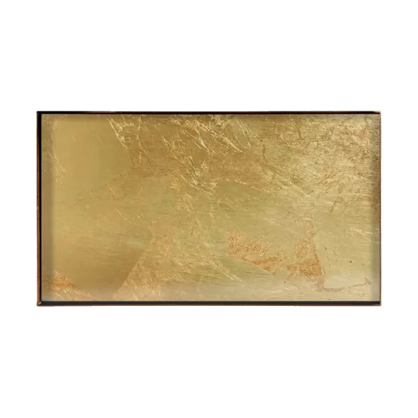 Shop Ethnicraft Plateau En Verre Gold Leaf - Dore